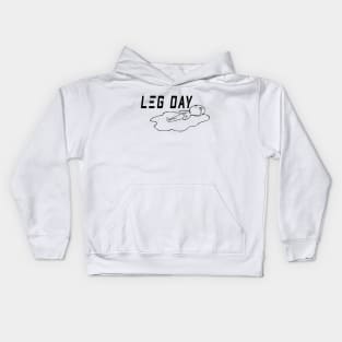 Leg Day / gym  / workout / exercise Kids Hoodie